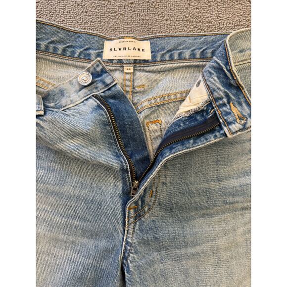 SLVRLAKE Womens Light Wash Denim London Shorts Size 26 Temecula Sunrise - Picture 10 of 14